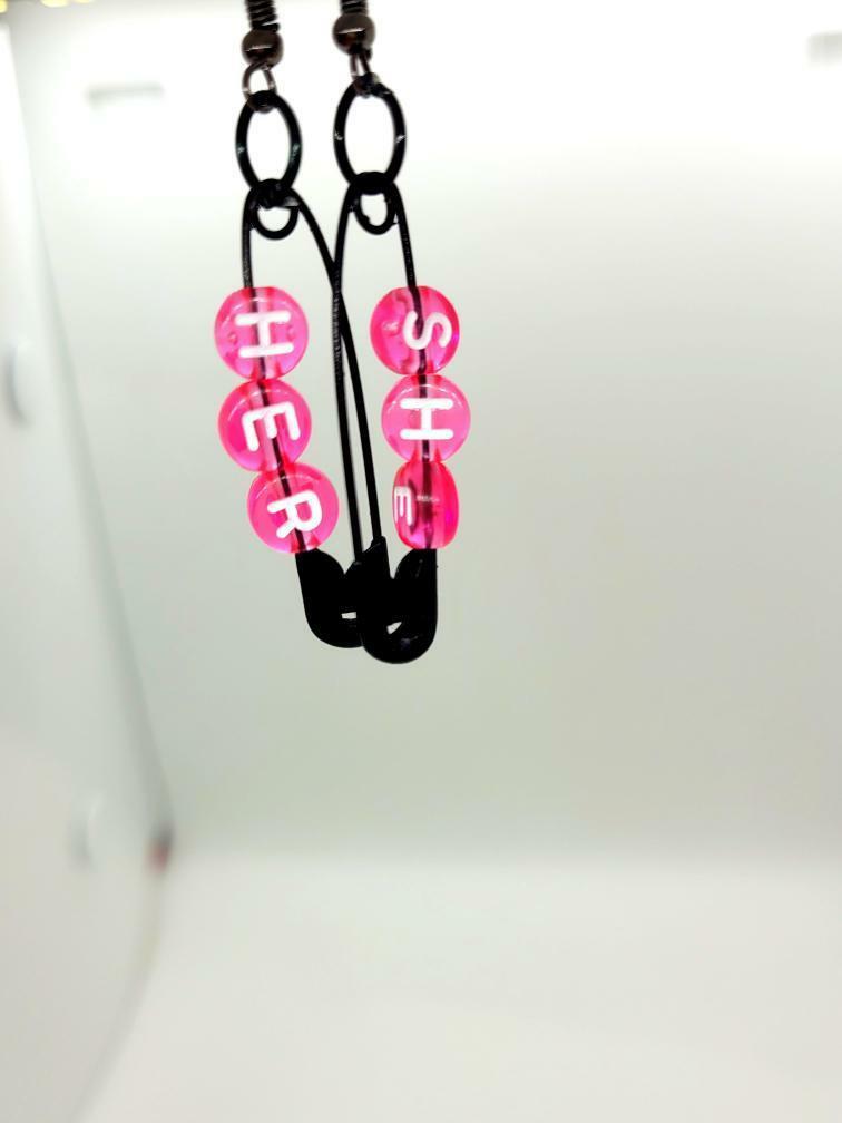 Pronoun Earrings