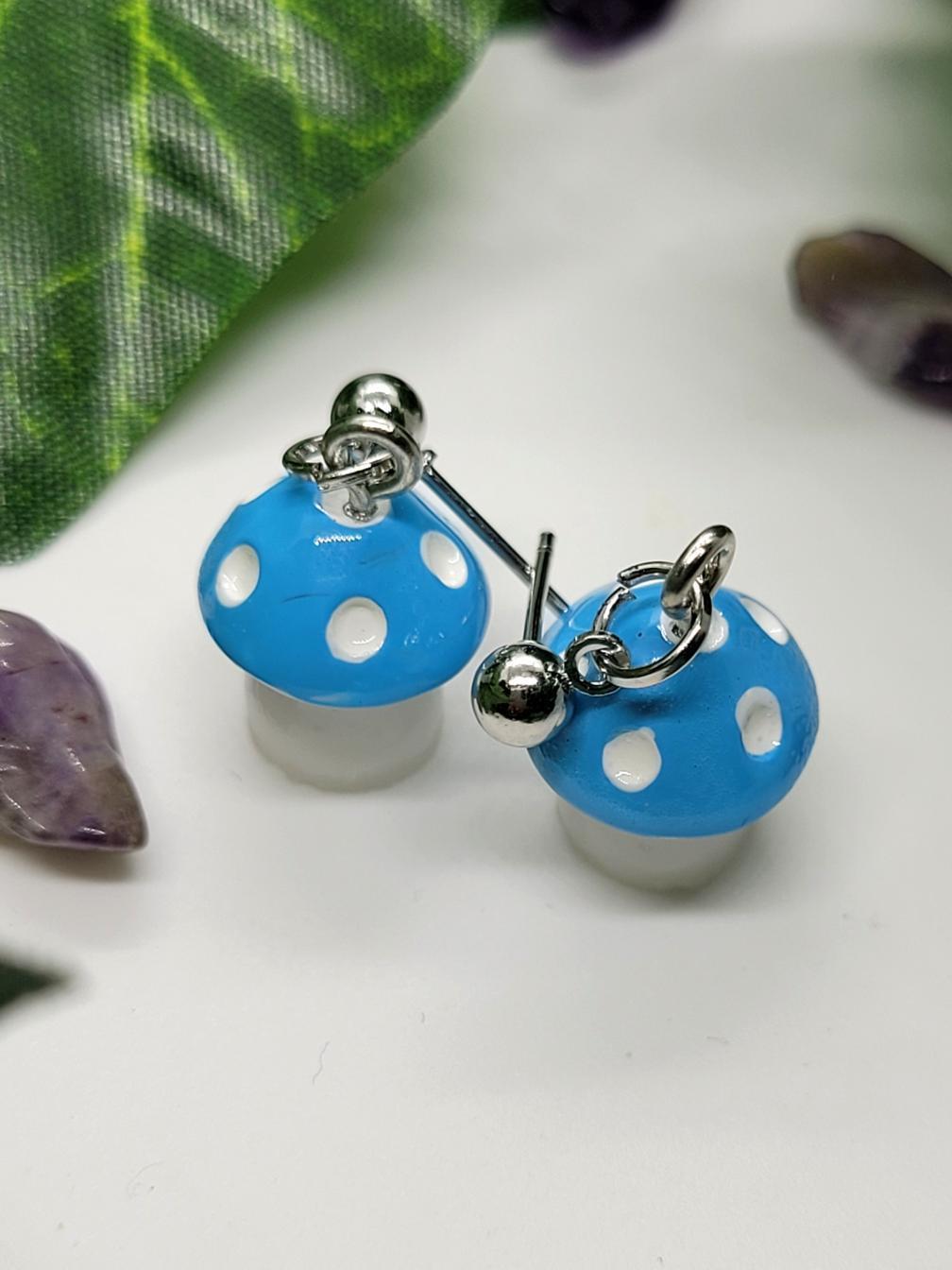 Mini Mushroom Earrings