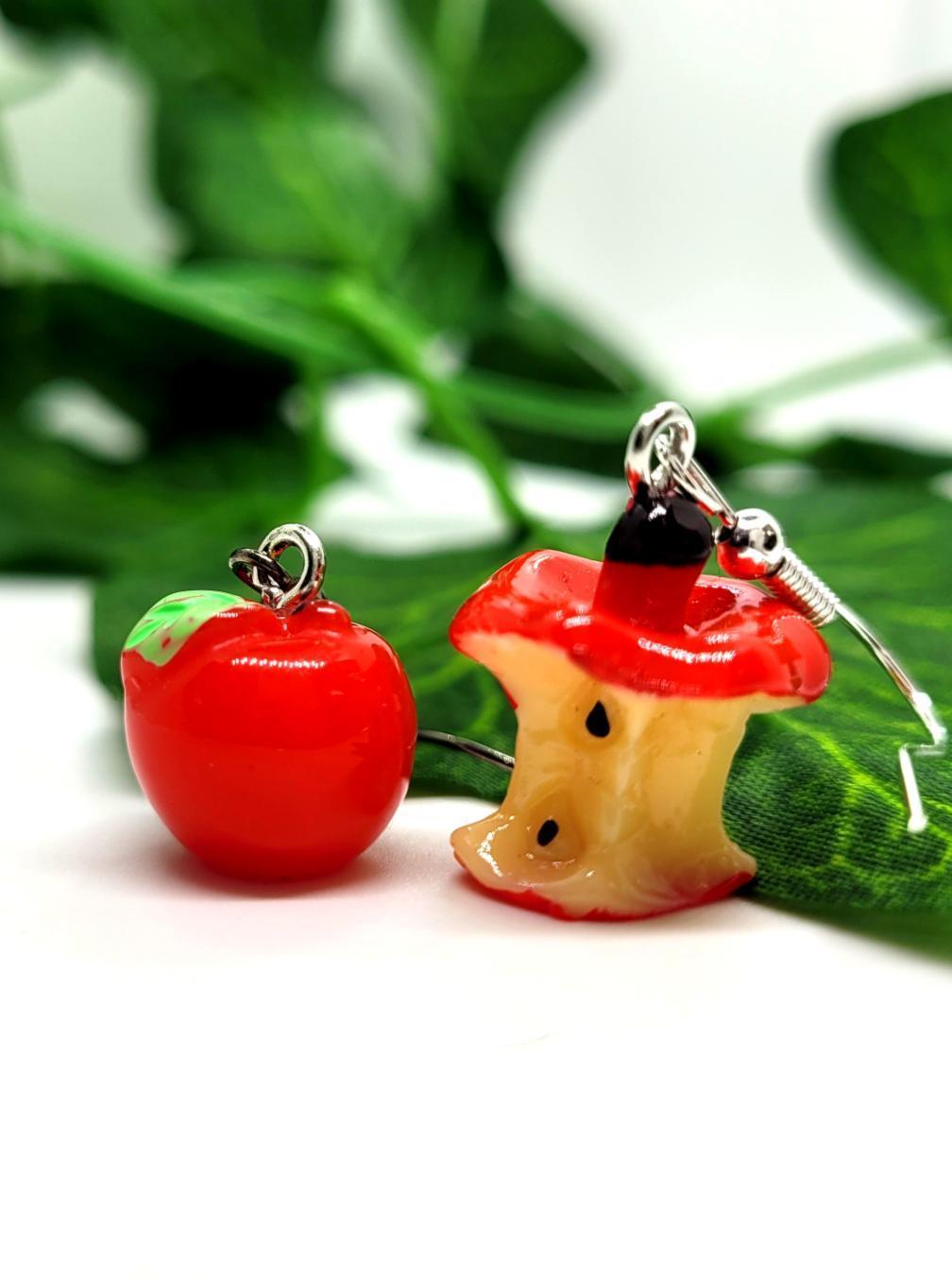 Death Note ispired Apple Earrings