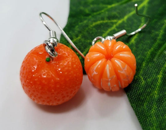 Orange and Mandarin Earrings
