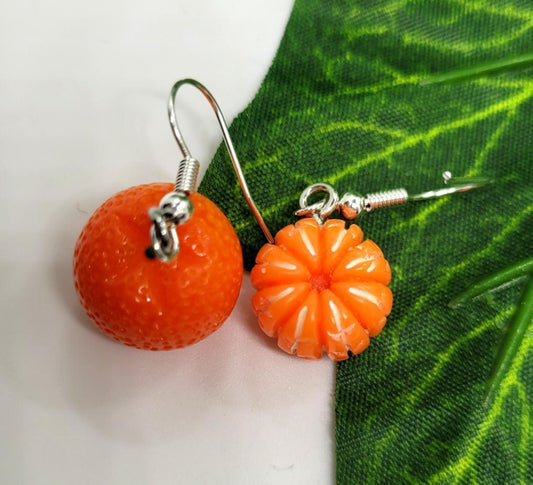 Orange and Mandarin Earrings