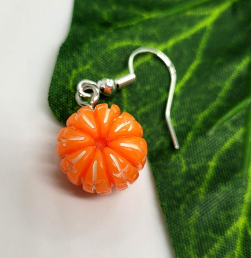 Orange and Mandarin Earrings