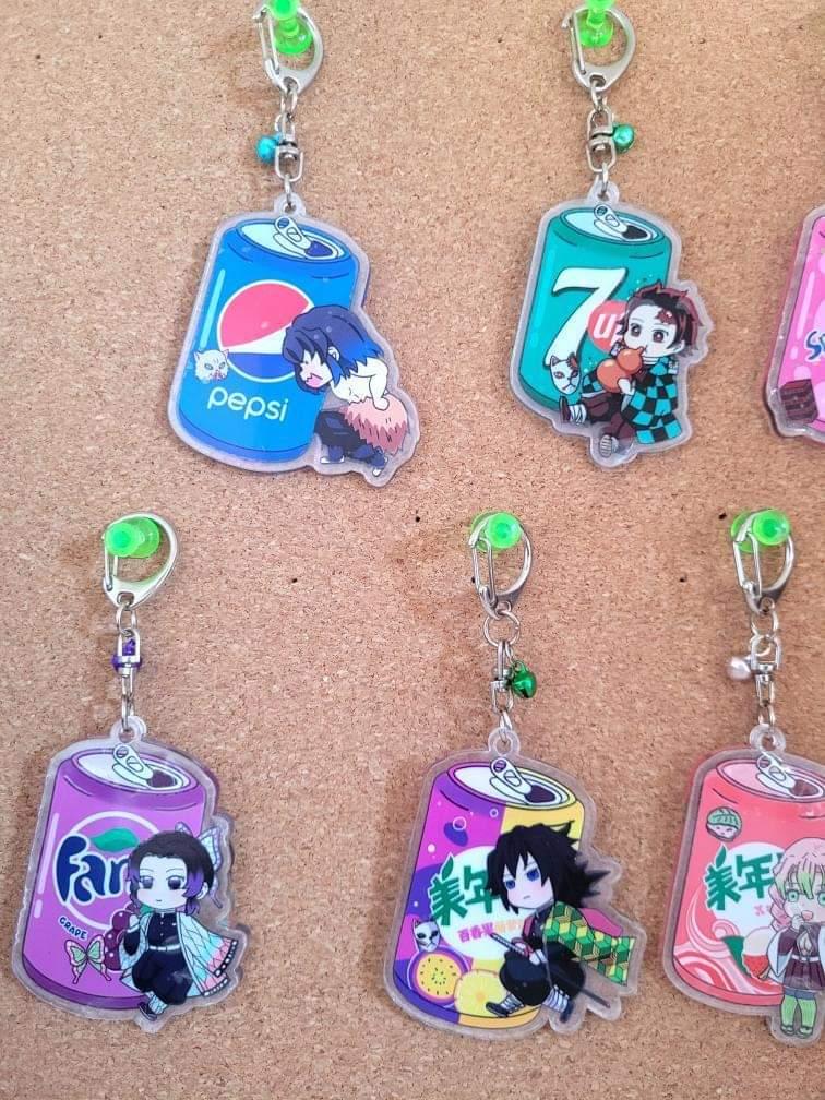 Demon SlayerbDrink Keychains