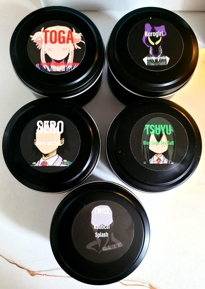 My Hero Academia Inspired Candles