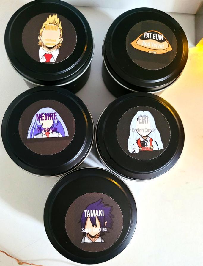 My Hero Academia Inspired Candles