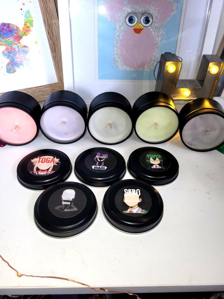 My Hero Academia Inspired Candles