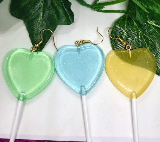 Heart Lollipop Earrings