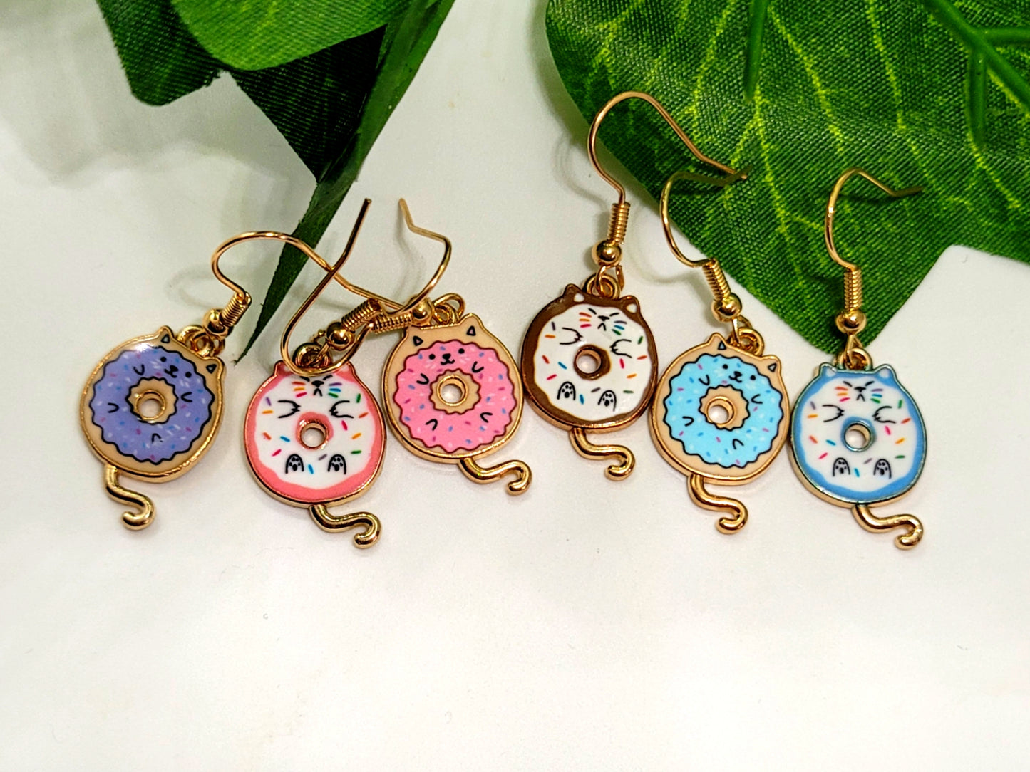 Donut Cat Earrings