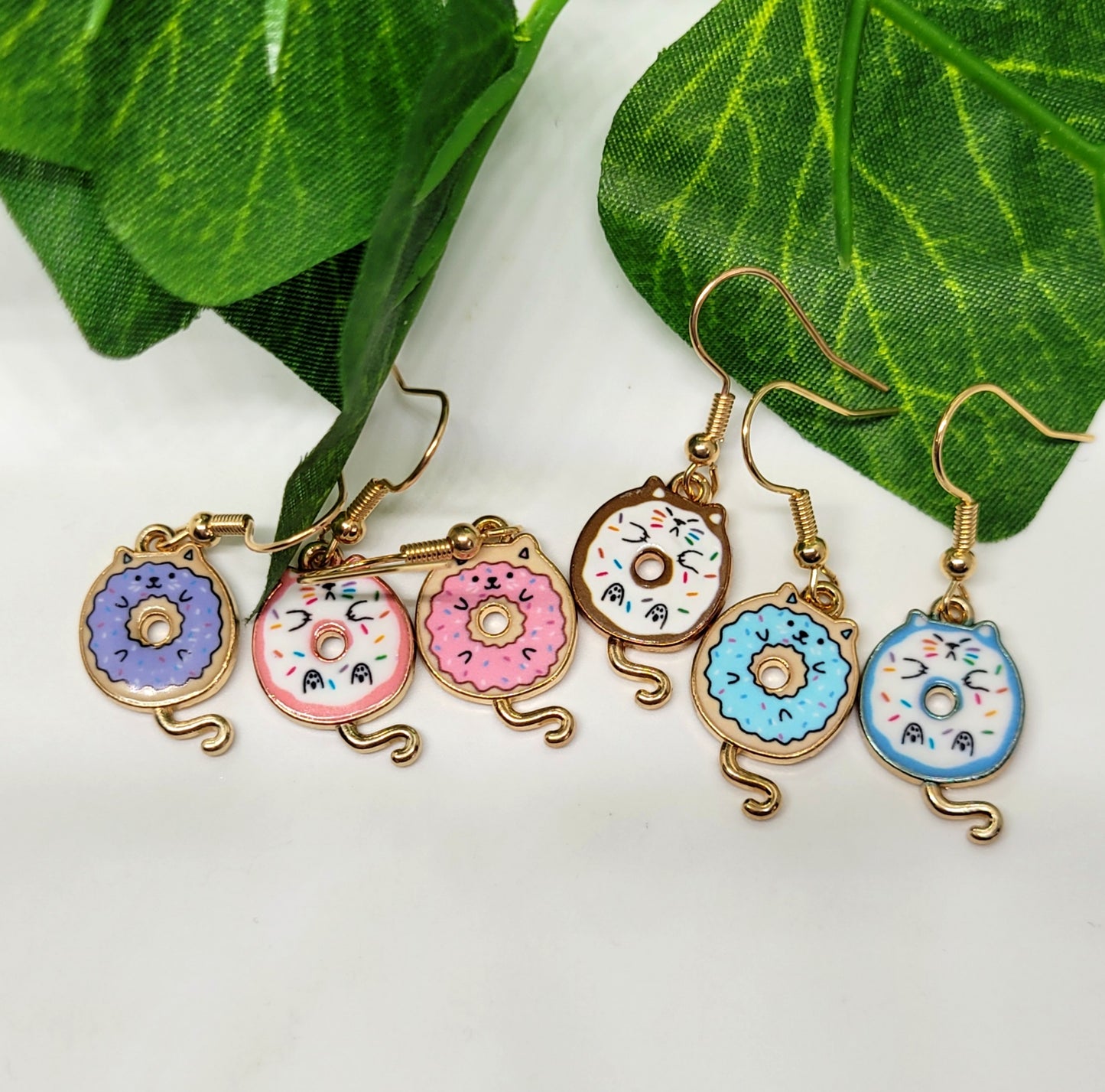 Donut Cat Earrings