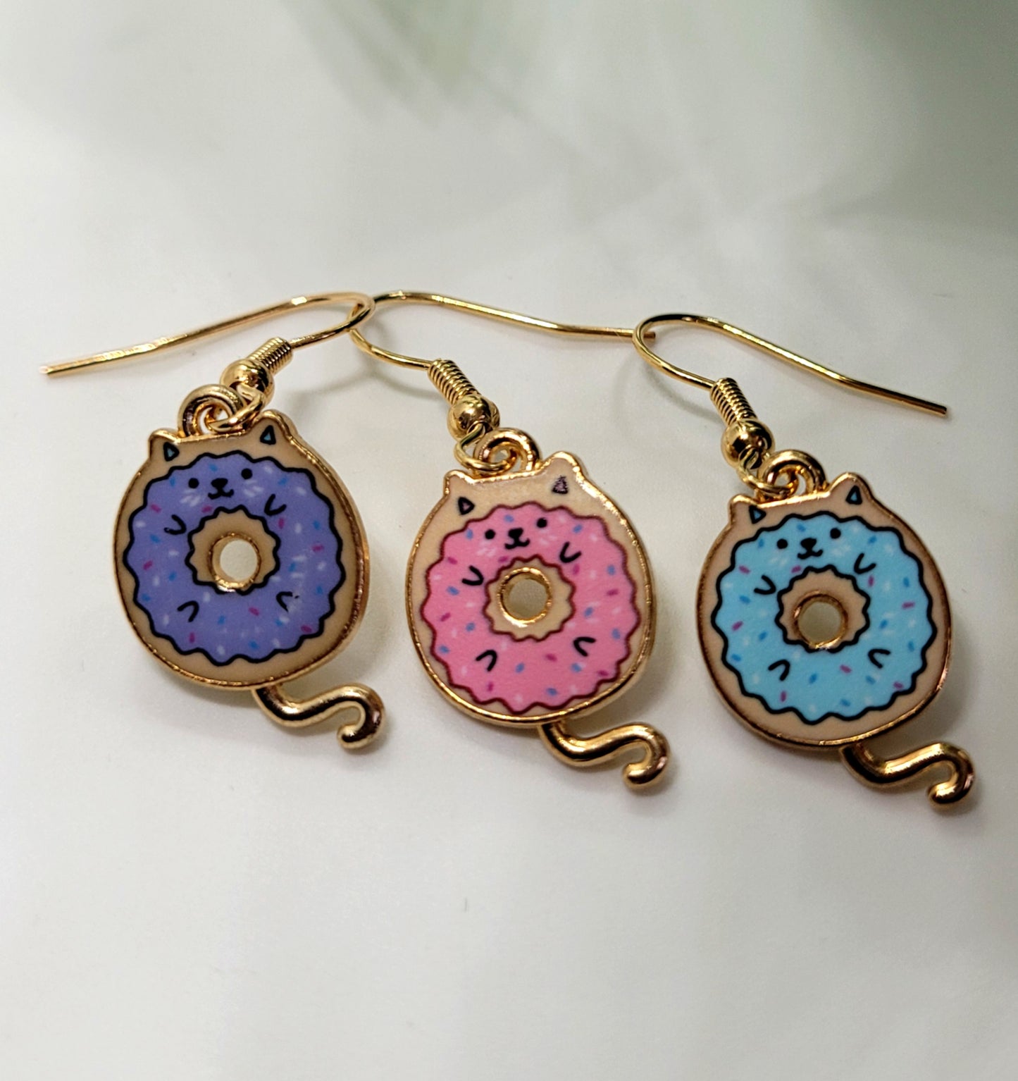 Donut Cat Earrings