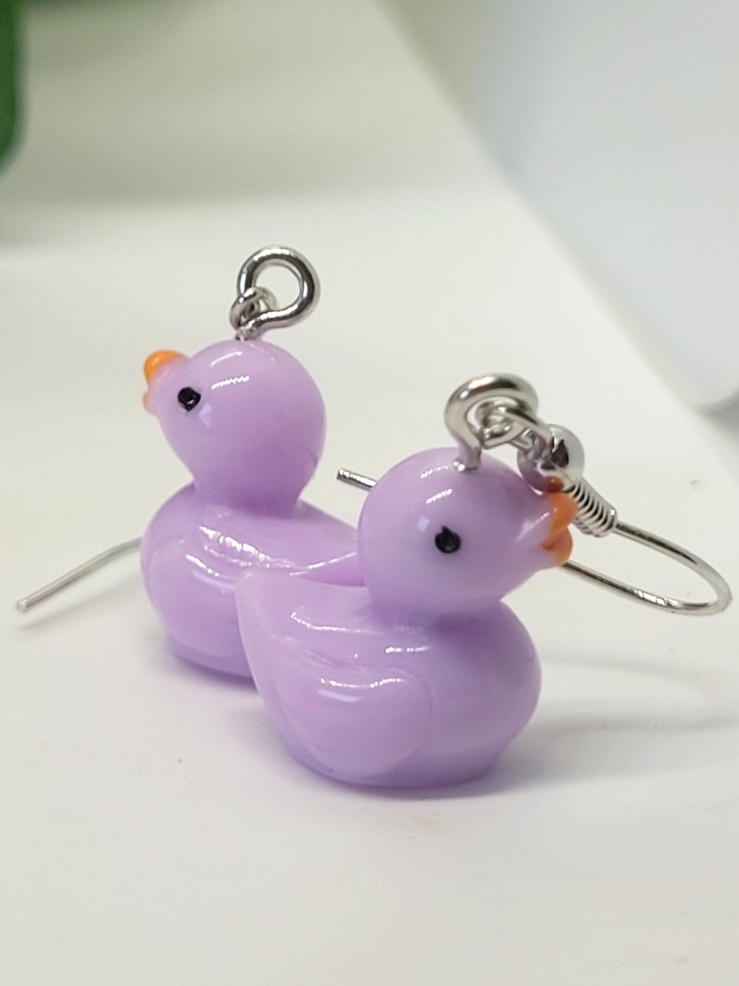 Rainbow Duck Earrings