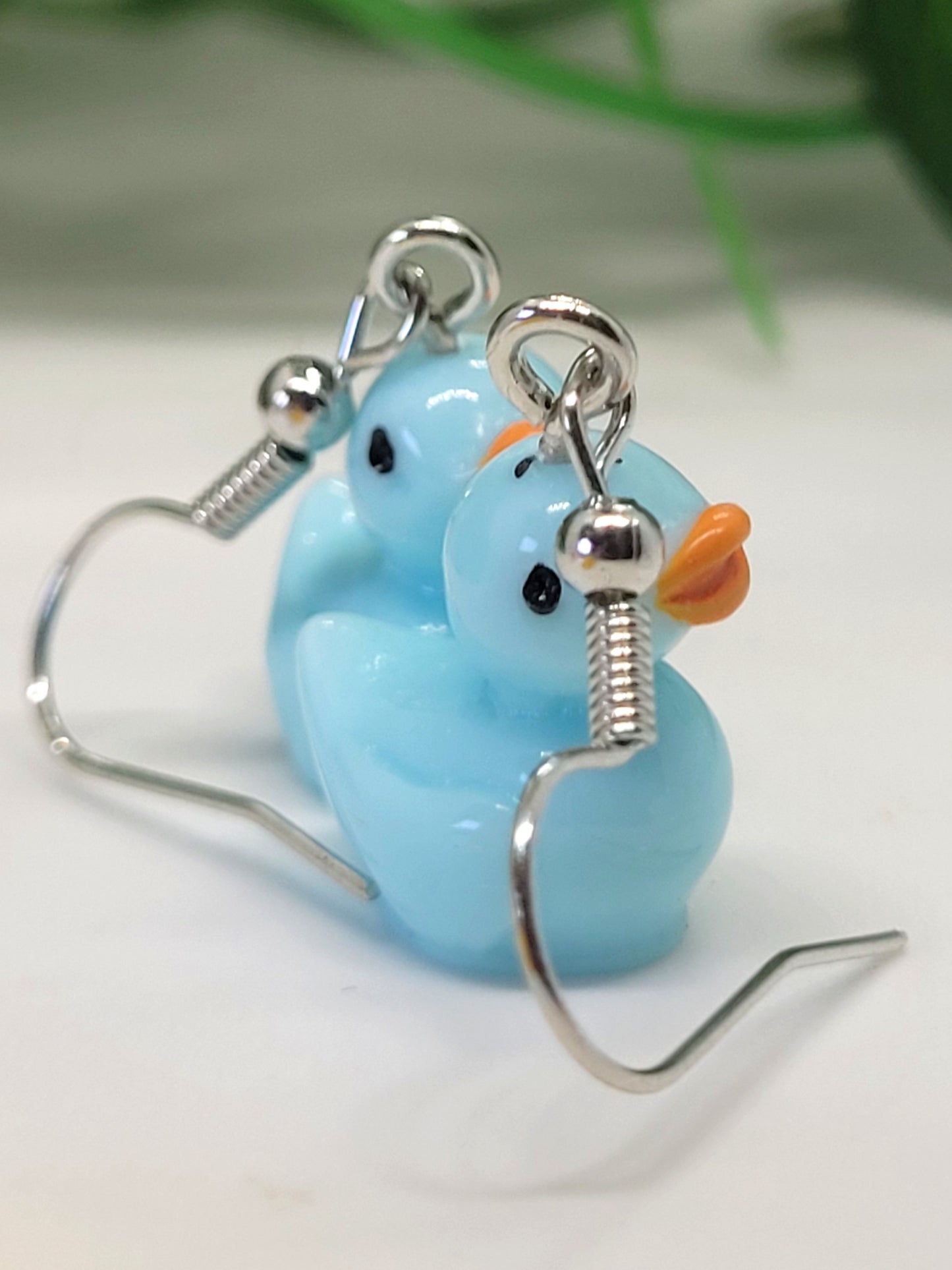 Rainbow Duck Earrings