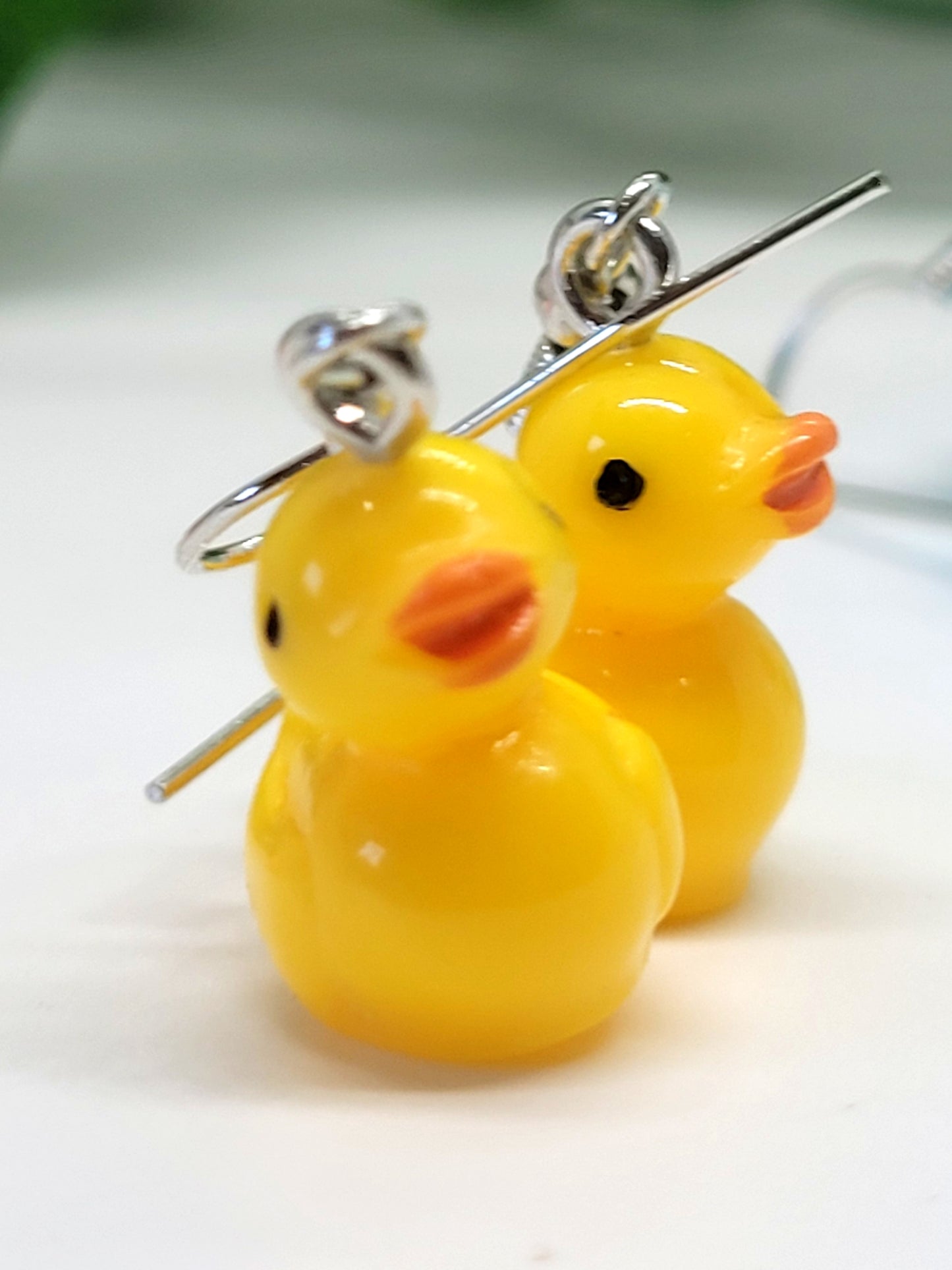 Rainbow Duck Earrings