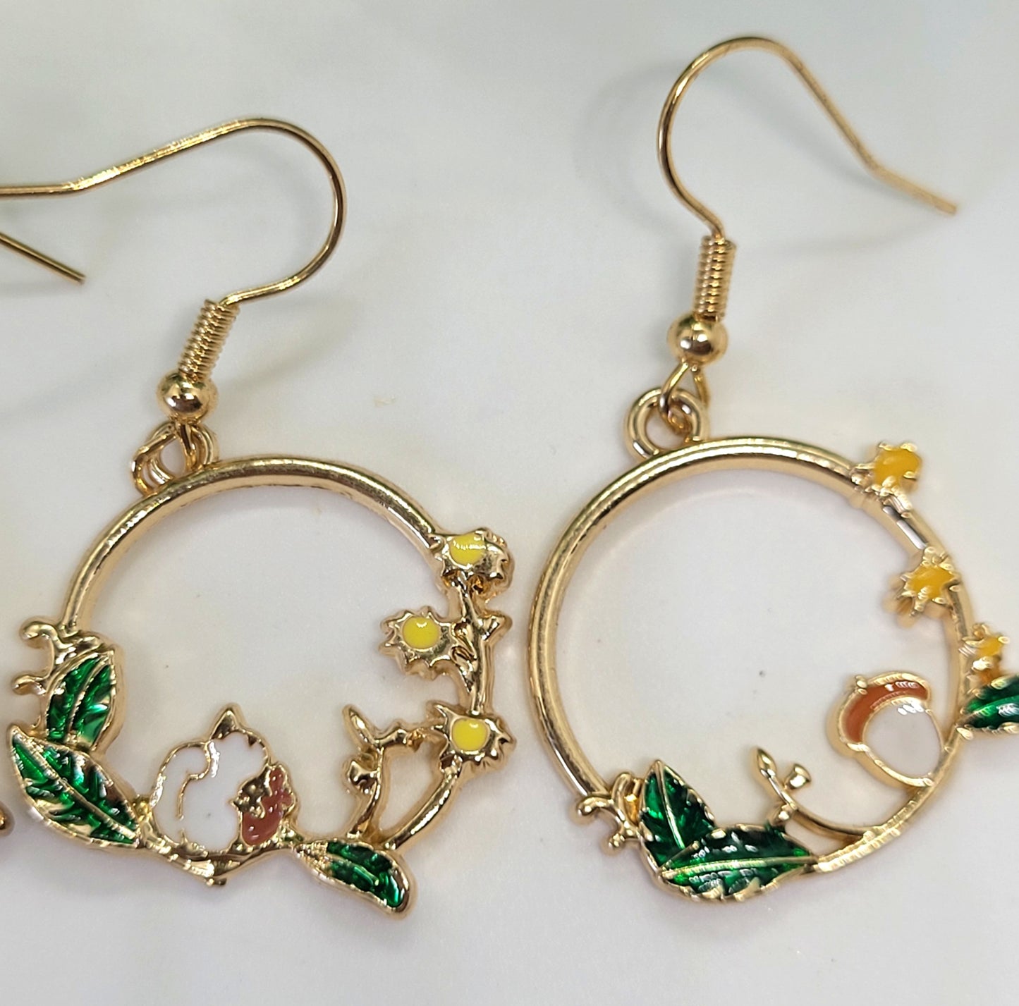 Rabbit and Squirrel Earrings