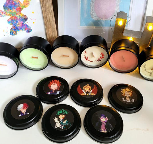 My Hero Academia Inspired Candles