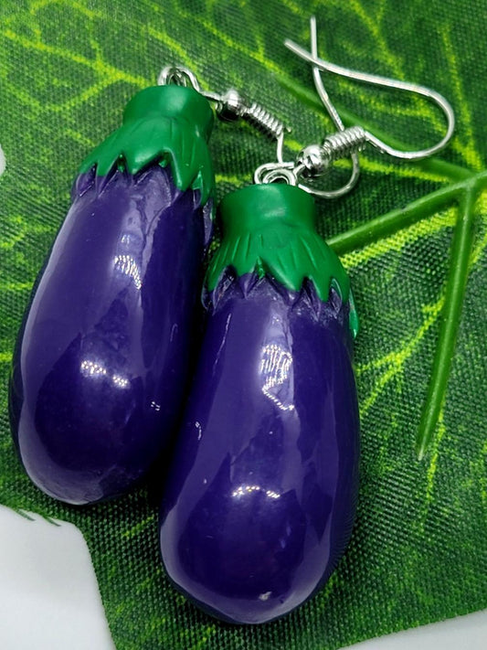 EggPlant Earrings