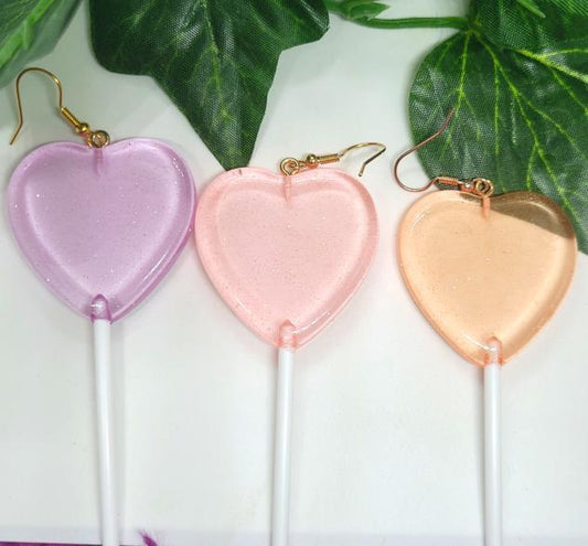 Heart Lollipop Earrings